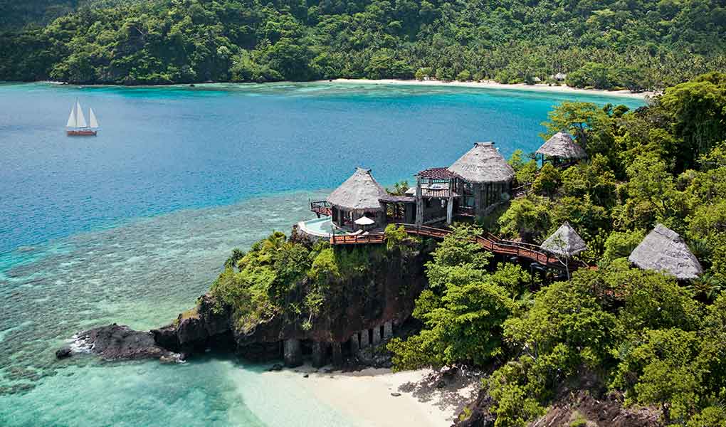 Residencias de lujo sobre la bahía COMO Laucala Island 