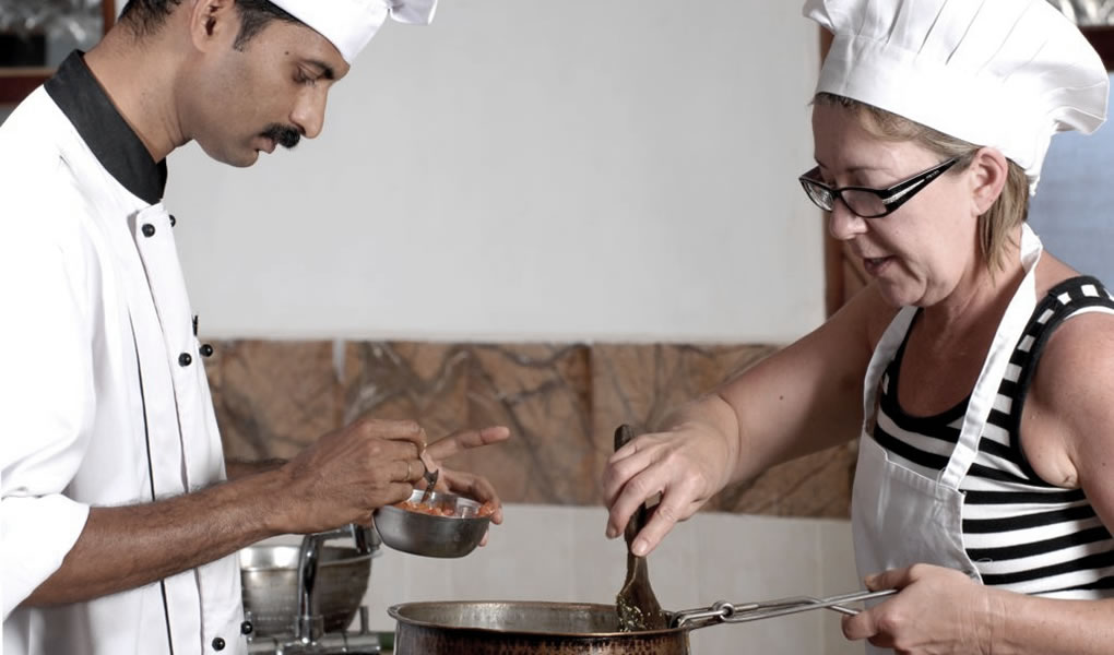 Clases de cocina con el chef en retreat